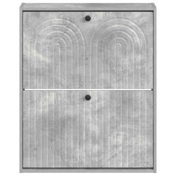 Wandmontierter Schuhschrank ALKMAAR 71 x 17 x 86 cm Betongrau