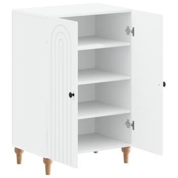 Schuhschrank ALKMAAR 59,5 x 39,5 x 90 cm Holzwerkstoff Weiß