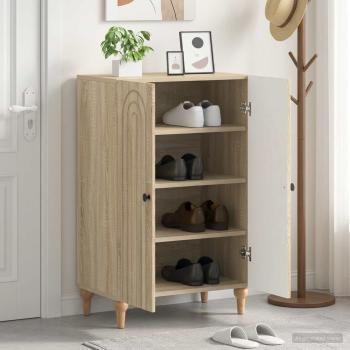 ARDEBO.de - Schuhschrank ALKMAAR 59,5 x 39,5 x 90 cm Holzwerkstoff