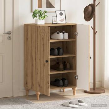 ARDEBO.de - Schuhschrank ALKMAAR 59,5 x 39,5 x 90 cm Holzwerkstoff