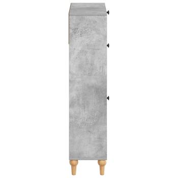 Schuhschrank ALKMAAR 78 x 24 x 103 cm Holzwerkstoff Betongrau