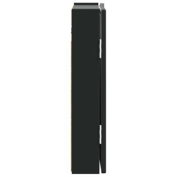Dartboard Schrank ALKMAAR Schwarz 52,5 x 10,5 x 53,5 cm