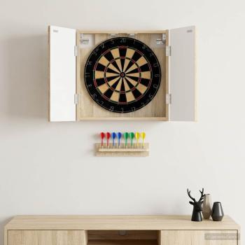 ARDEBO.de - Dartboard Schrank ALKMAAR Sonoma-Eiche 52,5 x 10,5 x 53,5 cm