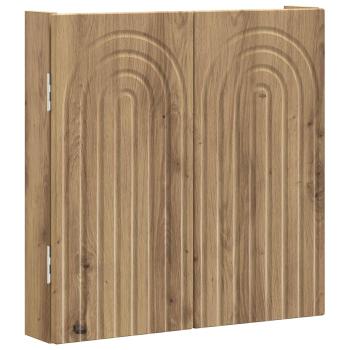Dartboard Schrank ALKMAAR Artisan-Eiche 52,5 x 10,5 x 53,5 cm