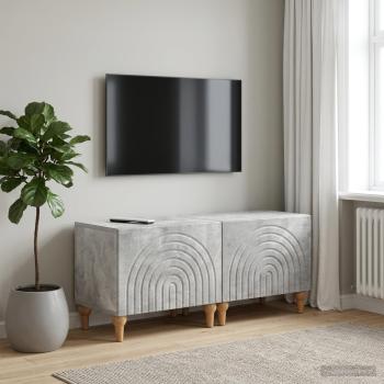 ARDEBO.de - TV-Schrank Betongrau Holzwerkstoff