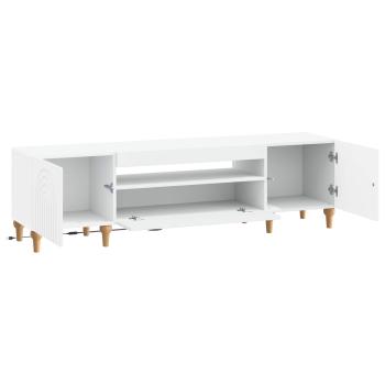 LED-TV-Schrank ALKMAAR 153 x 35 x 43 cm Weiß Holzwerkstoff