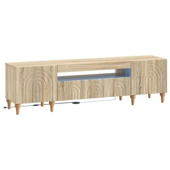 LED-TV-Schrank ALKMAAR 153 x 35 x 43 cm Sonoma-Eiche