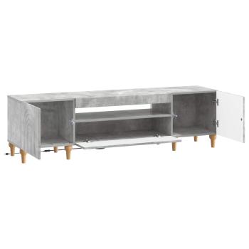 LED-TV-Schrank ALKMAAR 153 x 35 x 43 cm Betongrau Holzwerkstoff