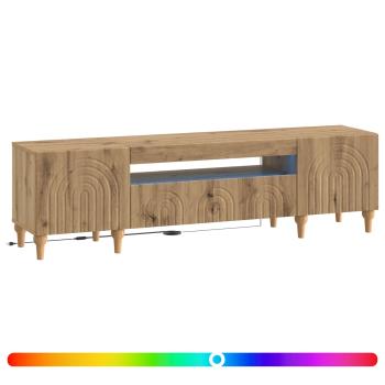 LED-TV-Schrank ALKMAAR 153 x 35 x 43 cm Artisan-Eiche