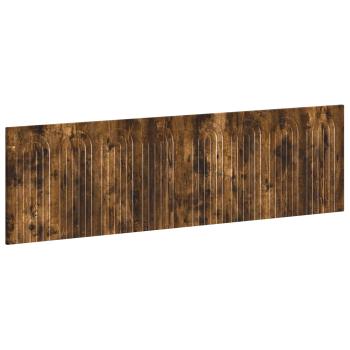 Wandmontiertes Kopfteil ALKMAAR Räuchereiche Holzwerkstoff