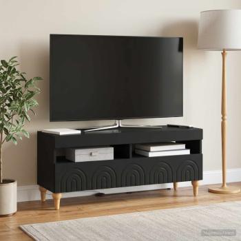 LED-TV-Schrank ALKMAAR 100 x 35 x 43 cm Schwarz Holzwerkstoff