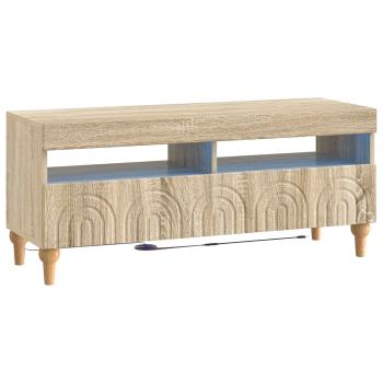 LED-TV-Schrank ALKMAAR 100 x 35 x 43 cm Sonoma-Eiche