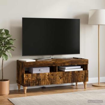 ARDEBO.de - LED-TV-Schrank ALKMAAR 100 x 35 x 43 cm Raucheiche