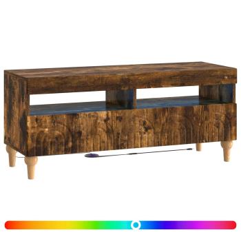 LED-TV-Schrank ALKMAAR 100 x 35 x 43 cm Raucheiche