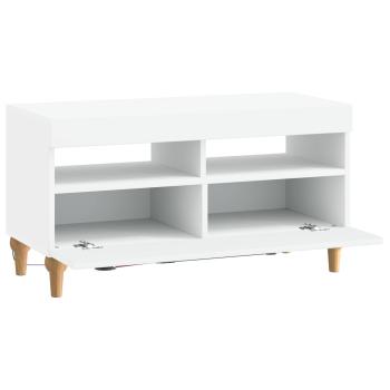 LED-TV-Schrank ALKMAAR 81 x 35 x 43 cm Weiß Holzwerkstoff