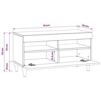 LED-TV-Schrank Sonoma-Eiche Holzwerkstoff
