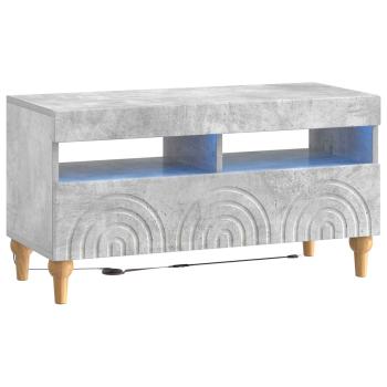 LED-TV-Schrank ALKMAAR 81 x 35 x 43 cm Betongrau Holzwerkstoff