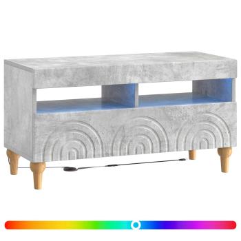 LED-TV-Schrank ALKMAAR 81 x 35 x 43 cm Betongrau Holzwerkstoff