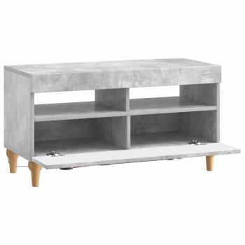 LED-TV-Schrank ALKMAAR 81 x 35 x 43 cm Betongrau Holzwerkstoff