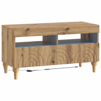 LED-TV-Schrank ALKMAAR 81 x 35 x 43 cm Artisan-Eiche