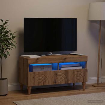 LED-TV-Schrank ALKMAAR 81 x 35 x 43 cm Artisan-Eiche