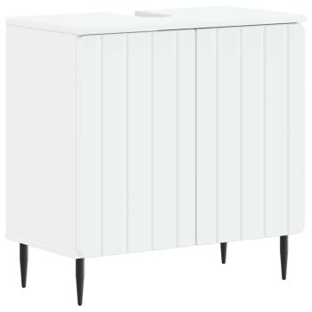 ARDEBO.de - Waschbeckenschrank ZWOLLE Weiß 59,5 x 31,5 x 59 cm