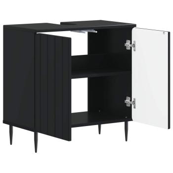 Waschbeckenschrank ZWOLLE Schwarz 59,5 x 31,5 x 59 cm