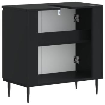 Waschbeckenschrank ZWOLLE Schwarz 59,5 x 31,5 x 59 cm