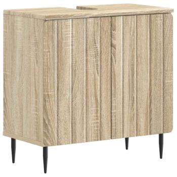 ARDEBO.de - Waschbeckenschrank ZWOLLE Sonoma-Eiche 59,5 x 31,5 x 59 cm