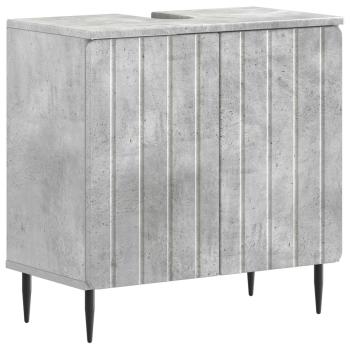 Waschbeckenschrank ZWOLLE Betongrau 59,5 x 31,5 x 59 cm