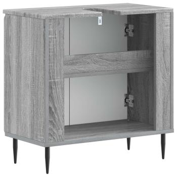 Waschbeckenschrank ZWOLLE Sonoma-Grau 59,5 x 31,5 x 59 cm