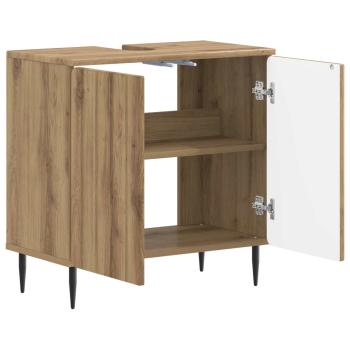 Waschbeckenschrank ZWOLLE Artisan-Eiche 59,5 x 31,5 x 59 cm