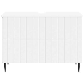 Waschbeckenschrank ZWOLLE Weiß 82 x 41 x 58,5 cm Holzwerkstoff