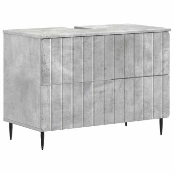 Waschbeckenschrank ZWOLLE Betongrau 82 x 41 x 58,5 cm