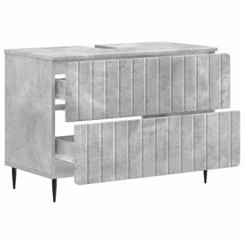 Waschbeckenschrank ZWOLLE Betongrau 82 x 41 x 58,5 cm
