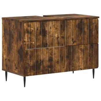 Waschbeckenschrank ZWOLLE Raucheiche 82 x 41 x 58,5 cm