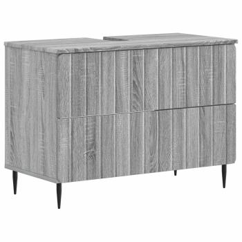 ARDEBO.de - Waschbeckenschrank ZWOLLE Sonoma-Grau 82 x 41 x 58,5 cm