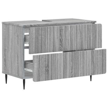 Waschbeckenschrank ZWOLLE Sonoma-Grau 82 x 41 x 58,5 cm