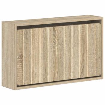 Wandmontierter Schuhschrank ZWOLLE 71 x 17 x 43 cm Sonoma-Eiche