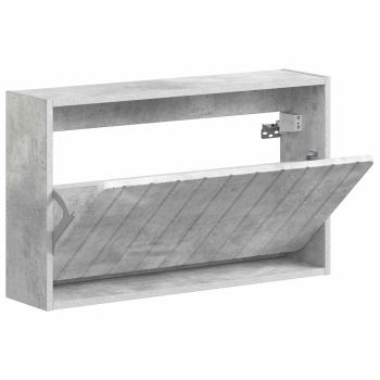Wandmontierter Schuhschrank ZWOLLE 71 x 17 x 43 cm Betongrau