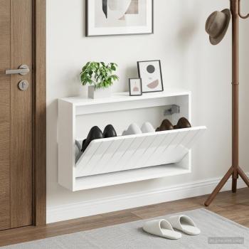 ARDEBO.de - Wandmontierter Schuhschrank ZWOLLE 71 x 17 x 43 cm