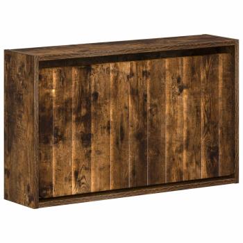 Wandmontierter Schuhschrank ZWOLLE 71 x 17 x 43 cm Räuchereiche