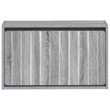 Wandmontierter Schuhschrank ZWOLLE 71 x 17 x 43 cm Sonoma-Grau