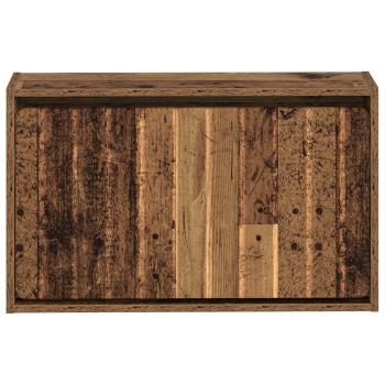 Wandmontierter Schuhschrank ZWOLLE 71 x 17 x 43 cm Altholz
