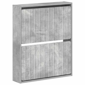 Wandmontierter Schuhschrank ZWOLLE 71 x 17 x 86 cm Betongrau