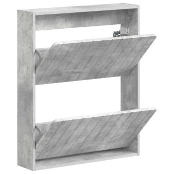Wandmontierter Schuhschrank ZWOLLE 71 x 17 x 86 cm Betongrau