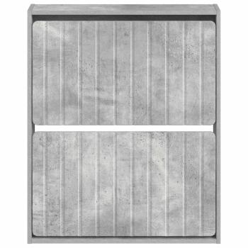 Wandmontierter Schuhschrank ZWOLLE 71 x 17 x 86 cm Betongrau