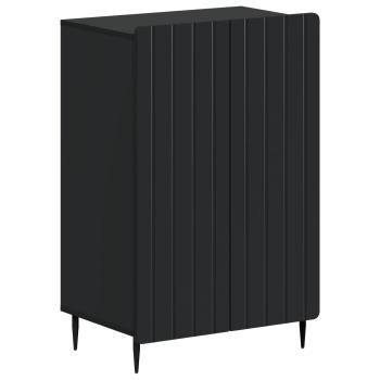 Schuhschrank ZWOLLE 59,5 x 39,5 x 91,5 cm Holzwerkstoff Schwarz