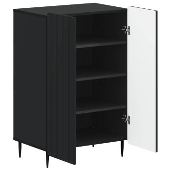 Schuhschrank ZWOLLE 59,5 x 39,5 x 91,5 cm Holzwerkstoff Schwarz