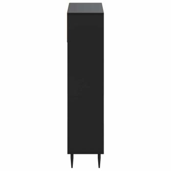 Schuhschrank ZWOLLE 78 x 24 x 103 cm Holzwerkstoff Schwarz